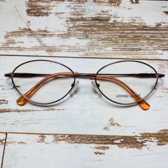 Looking Glass Oval Pink Eyeglasses Glasses Frames NWOT main image 5